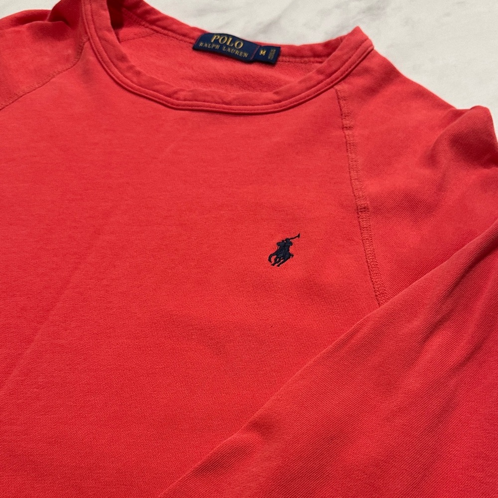 Polo by Ralph Lauren Men's Long Sleeve Red Tee